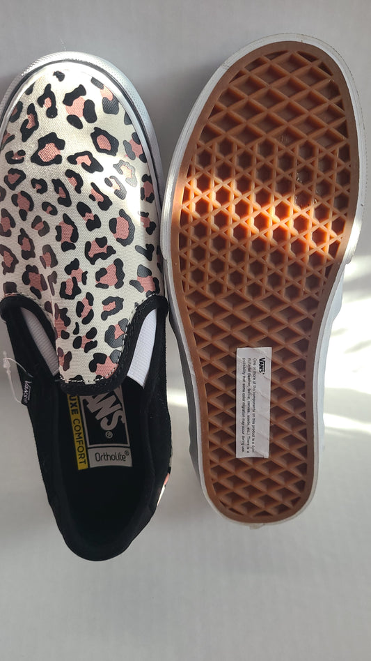 Vans Slip-On Deluxe Comfort Sneakers – Leopard Print (Women’s Size 7) (j7202)